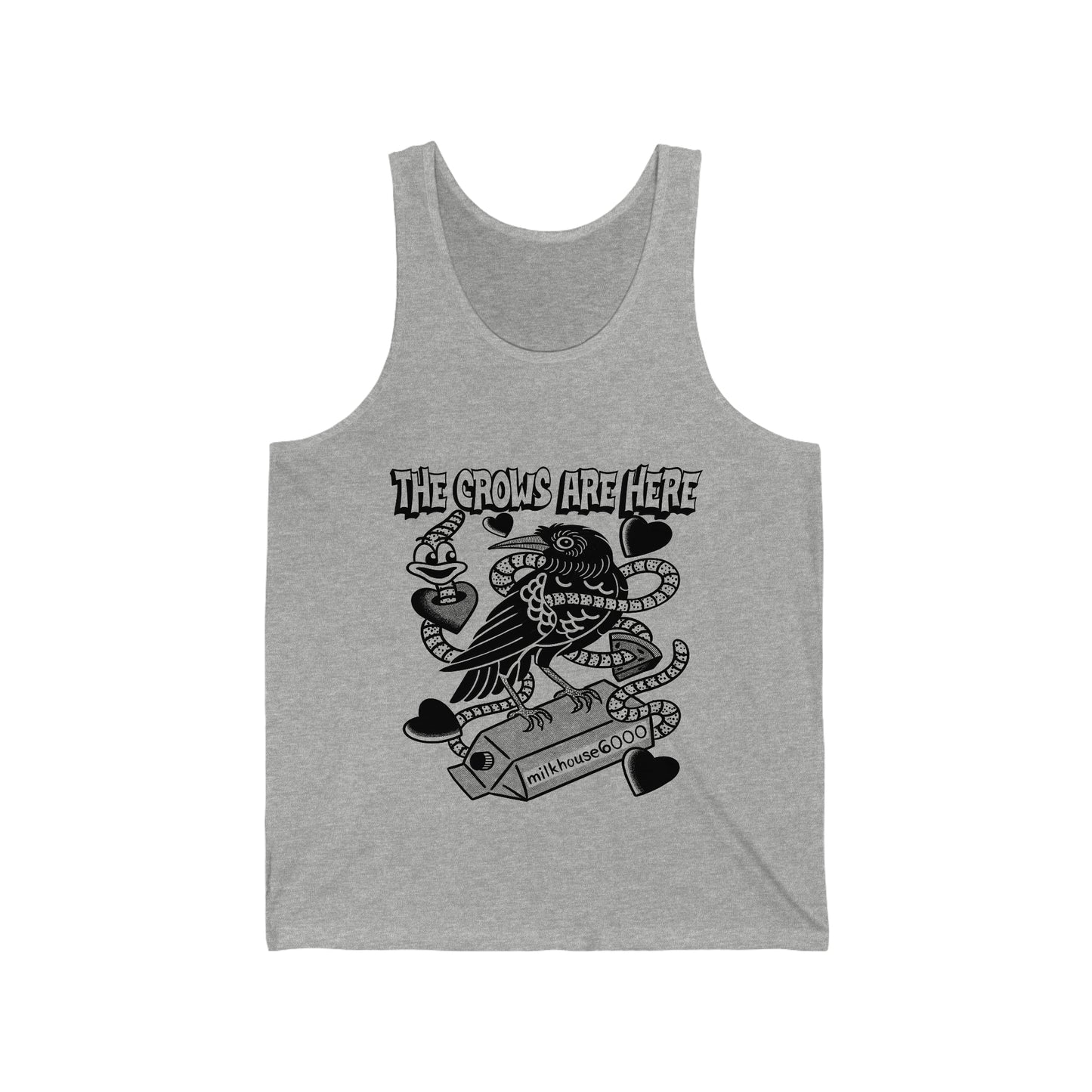 The crows are here Unisex Jersey Tank